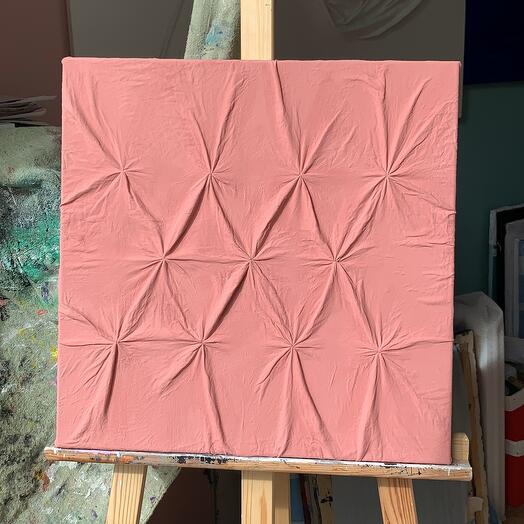 Интерьерная картина из ткани "Зрелость", 50х50хсм