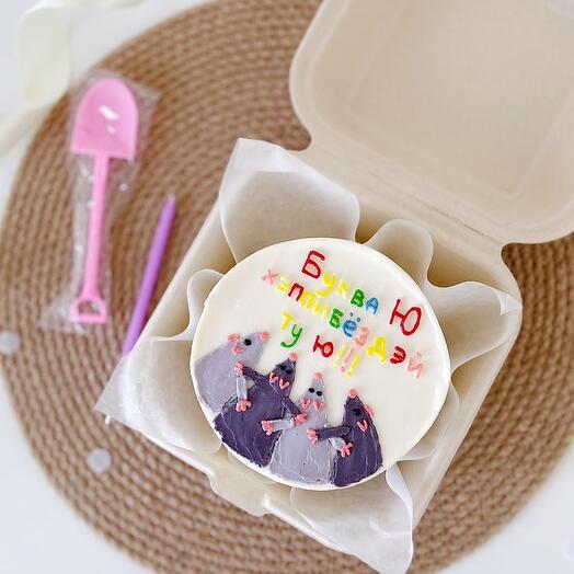 Pastel de Bento con ratas para cumpleaños