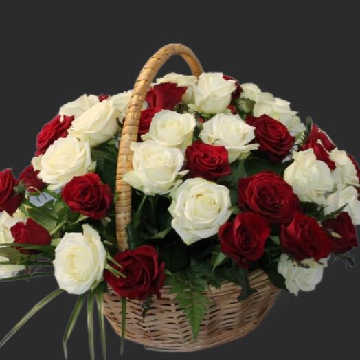 Flowers in basket