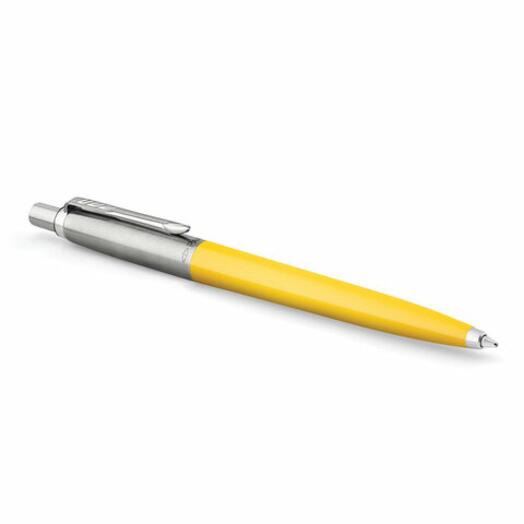 Ручка шариковая Parker "Jotter Yellow CT", синяя, 1,0мм, автоматическая, пластиковый корпус, блистер