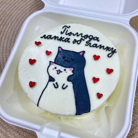 Бенто-торт с кошками, годовщина, мужу, жене, парню, девушке