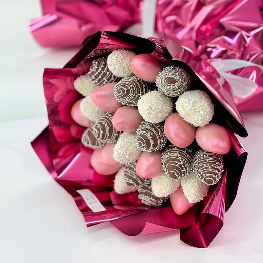 Букет М из клубники в шоколаде