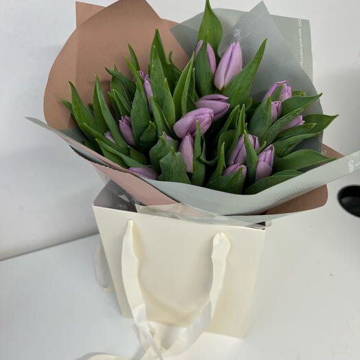 Purple tulip bag