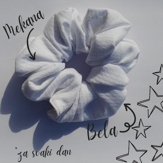 Scrunchie classic soft white