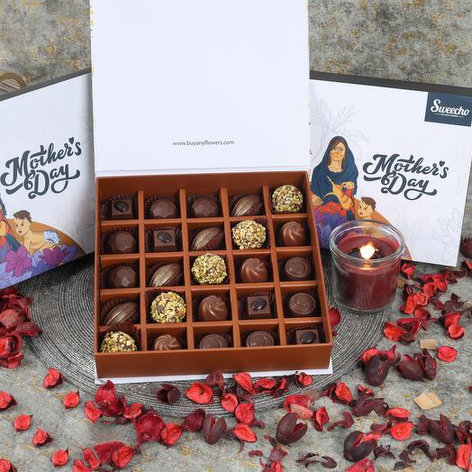 Mothers Day Premium Assorted Chocolates 16 Pcs By Sweecho
