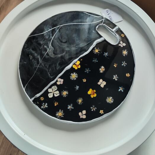 Сервировочная доска эпоксидная смола