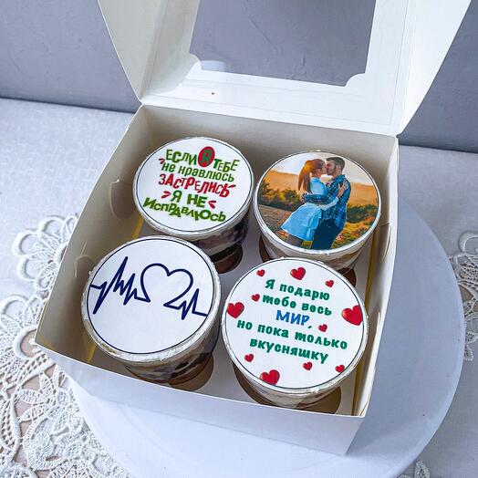 Трайфлы 4шт любимому мужу