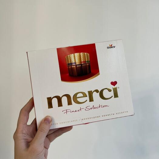Коробка конфет «Merci»