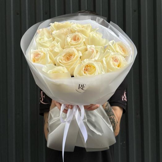 Букет из 15 роз candlelight