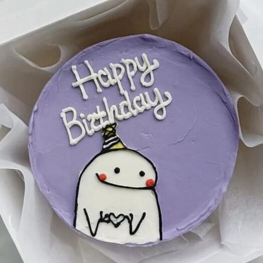 Бенто-торт "Happy с человечком"