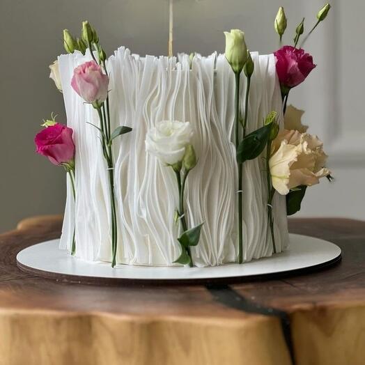 Торт с цветами