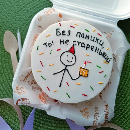 ПП бенто-торт "Клубника со сливками"
