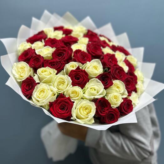 51 роза микс