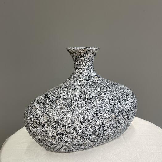 NORDIC GREY керамическая ваза на анти скользящих ножках H15x20x11,5