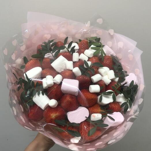 Клубника с маршмелоу 🥰