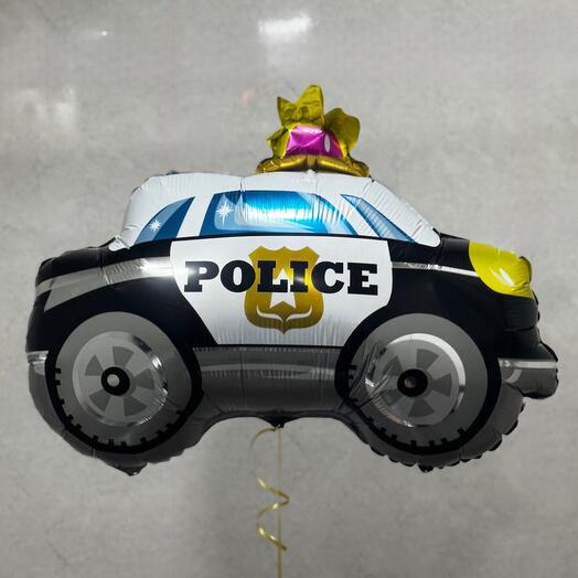 Шар гелий полицейская машина. Helium foil balloon Police car