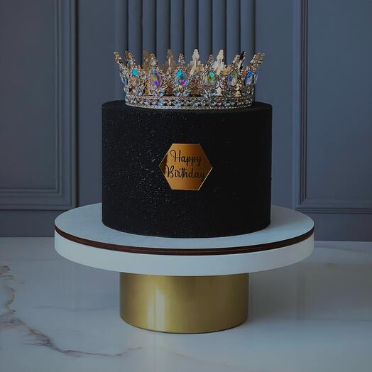 Торт с короной Happy Birthday "Царица"