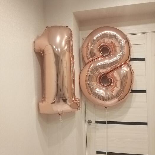 Globos de helio "18 años"