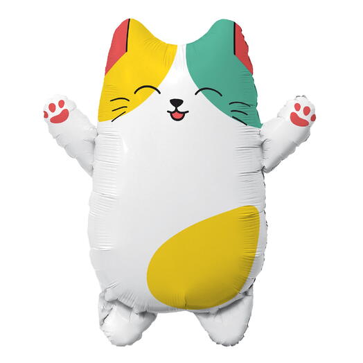 Воздушный шар гелий «котик» котенок. Helium foil balloon Cat