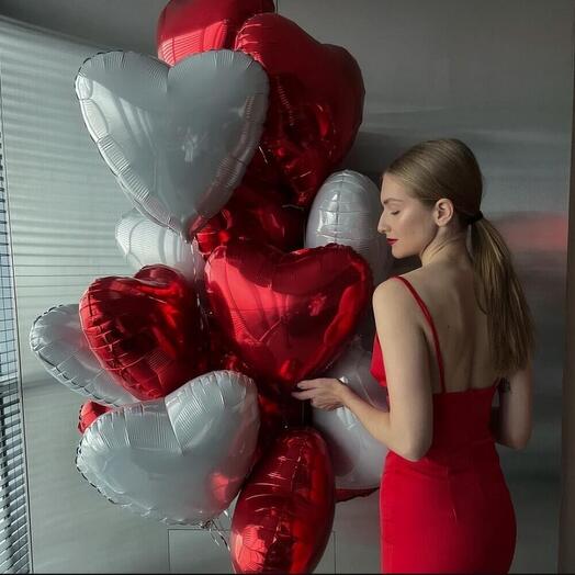 Романтичный фонтан сердец