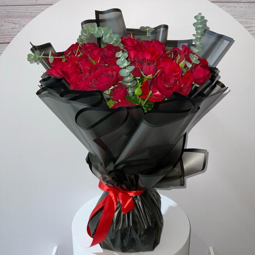 Red baby rose bouquet