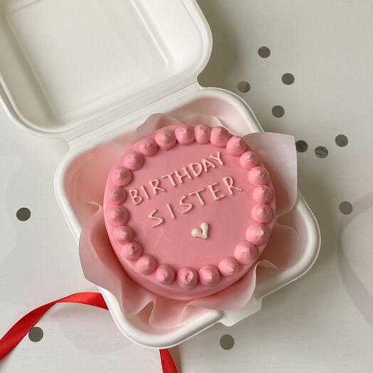 Бенто-торт « с днем рождения сестре»