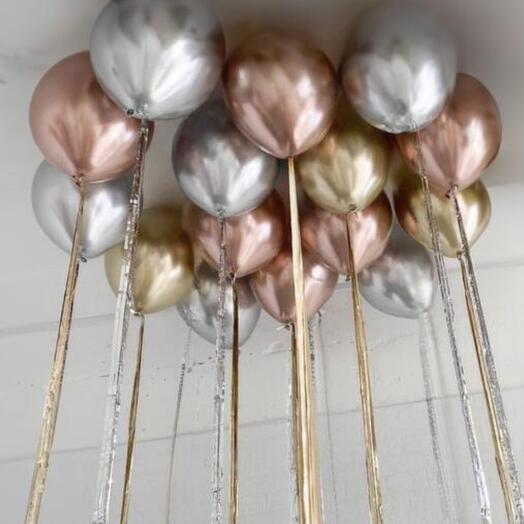 Набор шаров «Металл» 21 шт