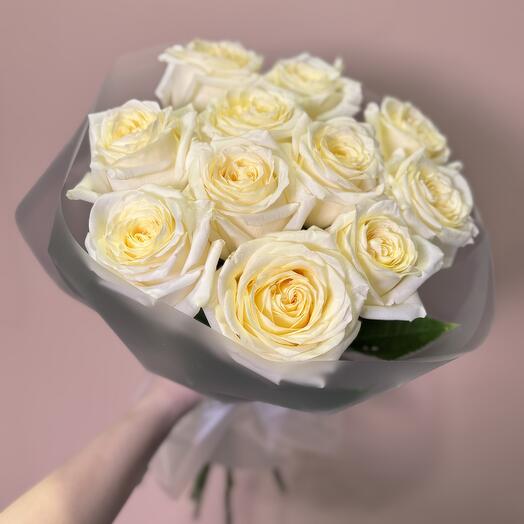 Букет из 11 пионовидных роз Кенди Лайт