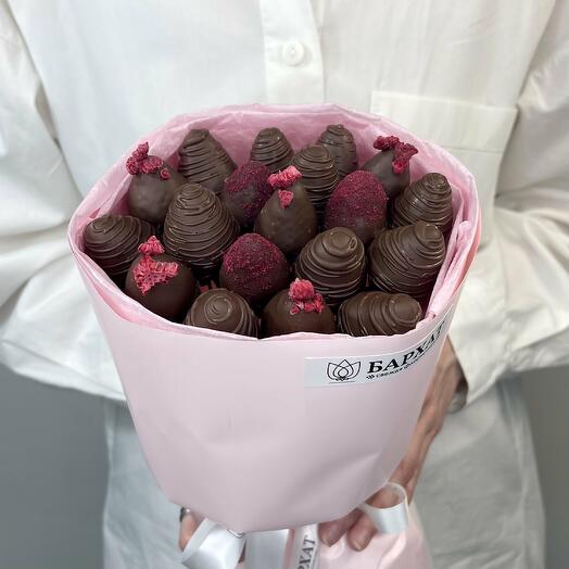 Букет из клубники, клубника в шоколаде Клубничная симфония