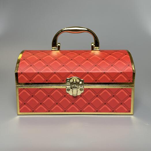 Парфюмерный подарочный сундук Chest Red Small 20*11 см ручной работы 1 шт