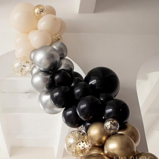 Разнокалиберная гирлянда