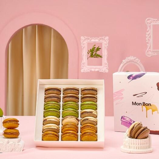Набор больших макарон «I Like Chocolate» 21шт МонБон