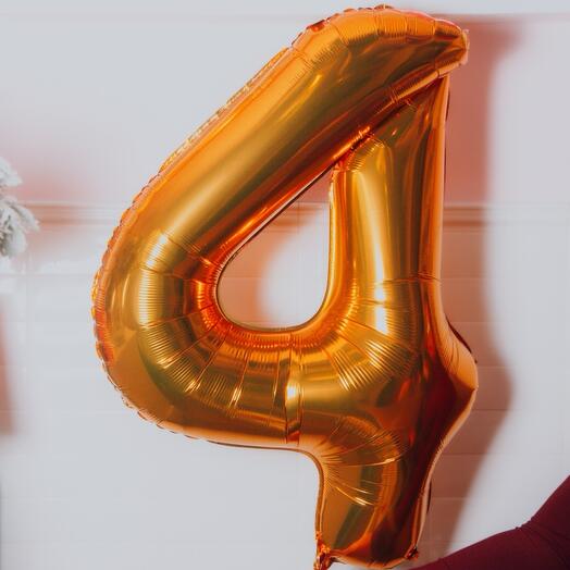 Globos de numeros con helio