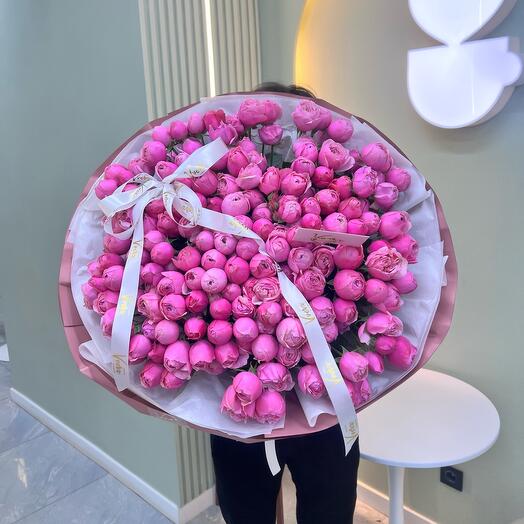 Кустовые пионовидные розы