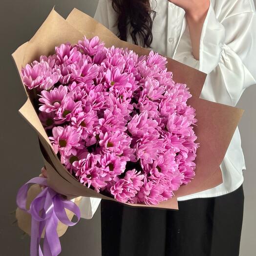 Lilac bush chrysanthemum 9 pieces