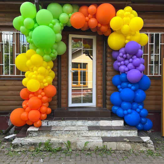 Разнокалиберная арка  9 метров ассорти