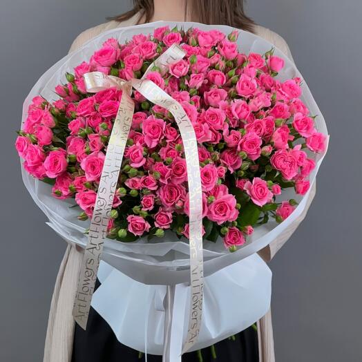Цветы Букет Art Flowers 25 нежных спрей роз