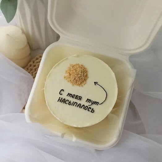 Бенто-торт в день рождения «С тебя тут насыпалось» (вкус на выбор) от Grand Depot