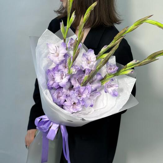 Mono bouquet 174 из 5 гладиолусов к 1 сентября
