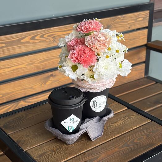 Цветы + капучино 🌸☕️
