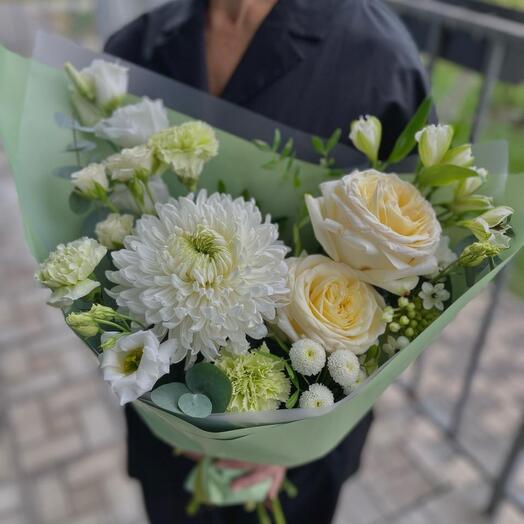 Букет с пионовидной розой