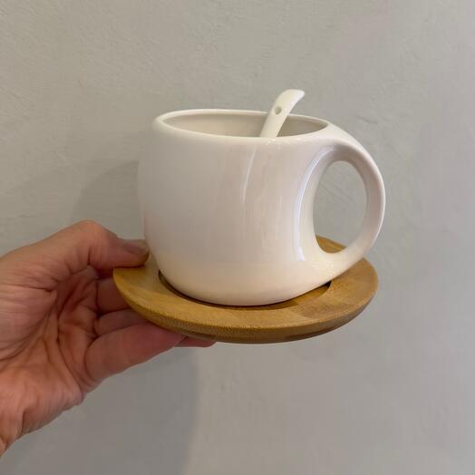 Чайная пара с ложкой