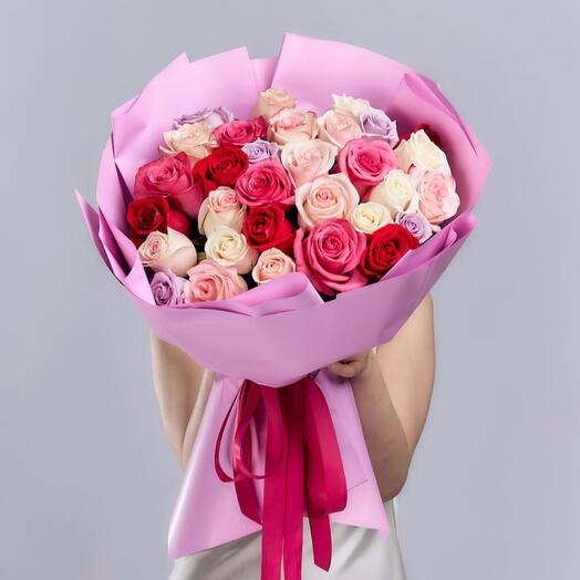Букет из 31 Голландских роз 50 см