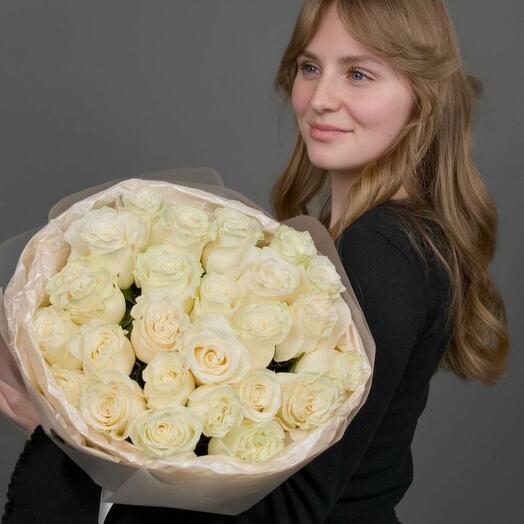 25 Белых роз