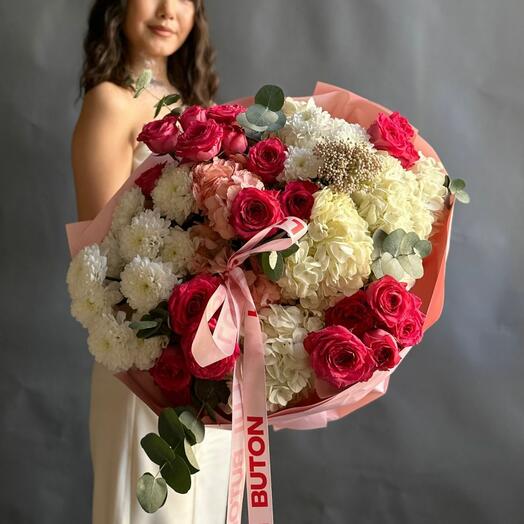 Букет "Нежно-розовый микс"