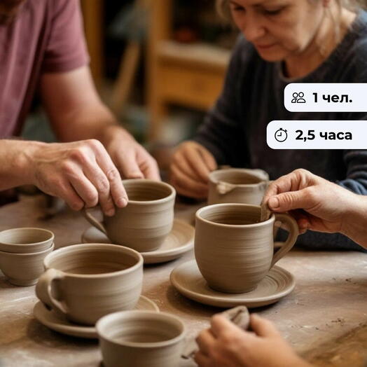 Идеальный завтрак.  Групповой мастер-класс по лепке из глины