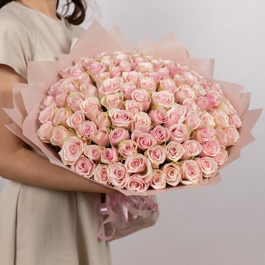 101 розовая роза Pink Athena