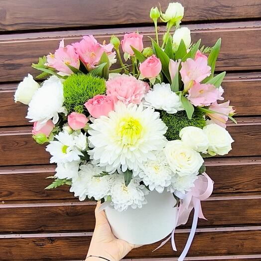 💗Цветы в коробке XXL
