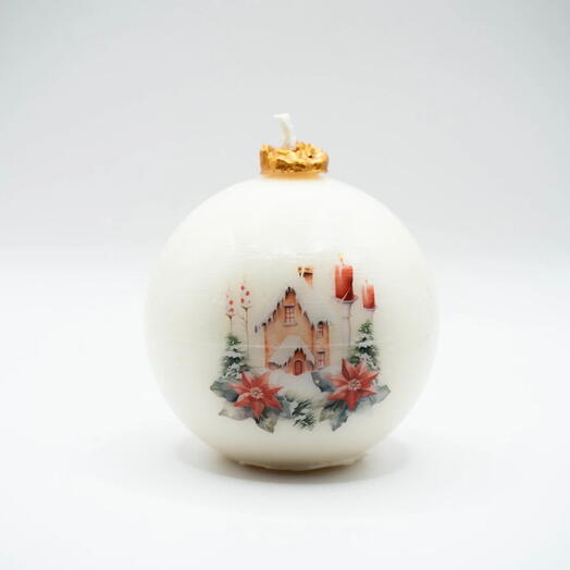 Свеча новогодний шар