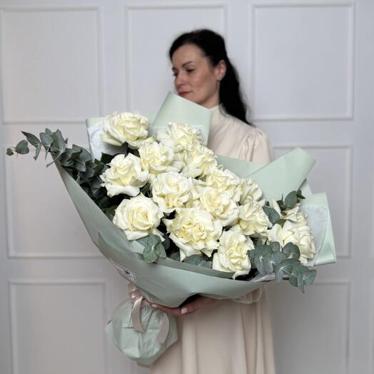 Моно букет «Нежное сердце»